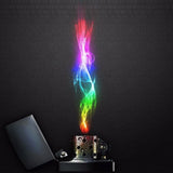 Colorful flame-patterned mobile case cover, high-quality, lightweight, suitable for all phone models, scratch and chip protection