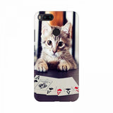 New, lightweight cat poker mobile case cover protects phone from scratches and chips, suitable for all models
