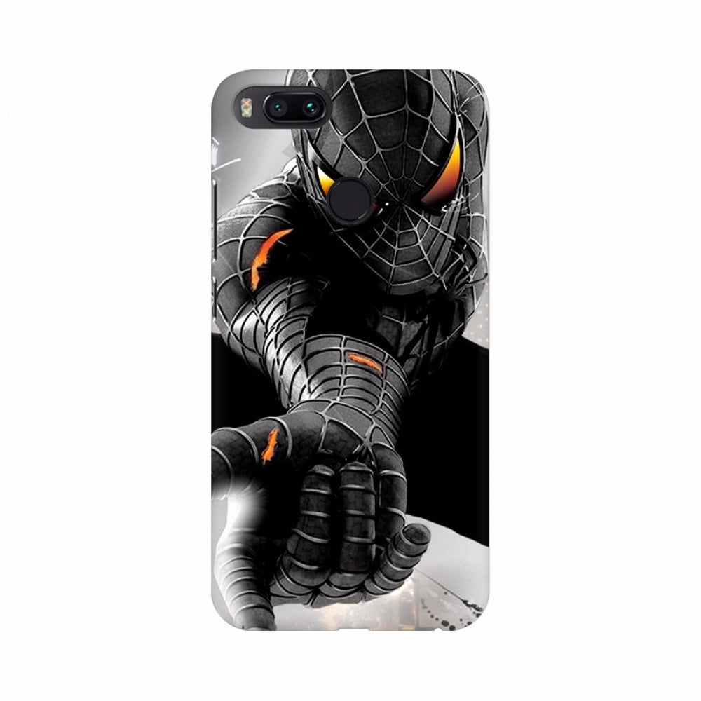 Black Spider-Man mobile case cover - 100% new, lightweight, high-quality protection for all phone models with perfectly shaped holes