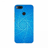 Blue color, lightweight mobile case with different curves, protects phone from scratches and chips