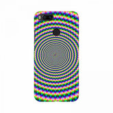Colorful round illutions mobile case cover for all phone models, lightweight protection with access to buttons, lens, and camera
