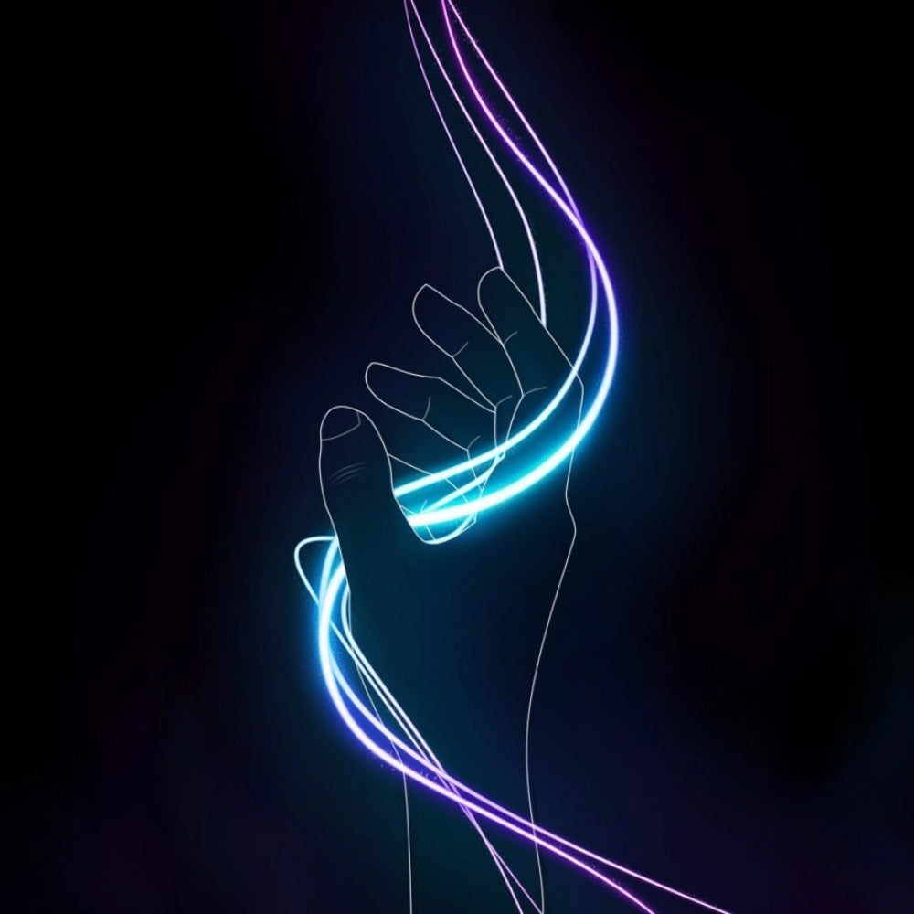 Digital Art Hand Mobile Case - 100% new, lightweight, fits all models; protects phone from scratches and chips