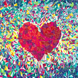 Digital Love pattern Effect Mobile Case - 100% new, lightweight, fits all phones, protects from scratches and bumps