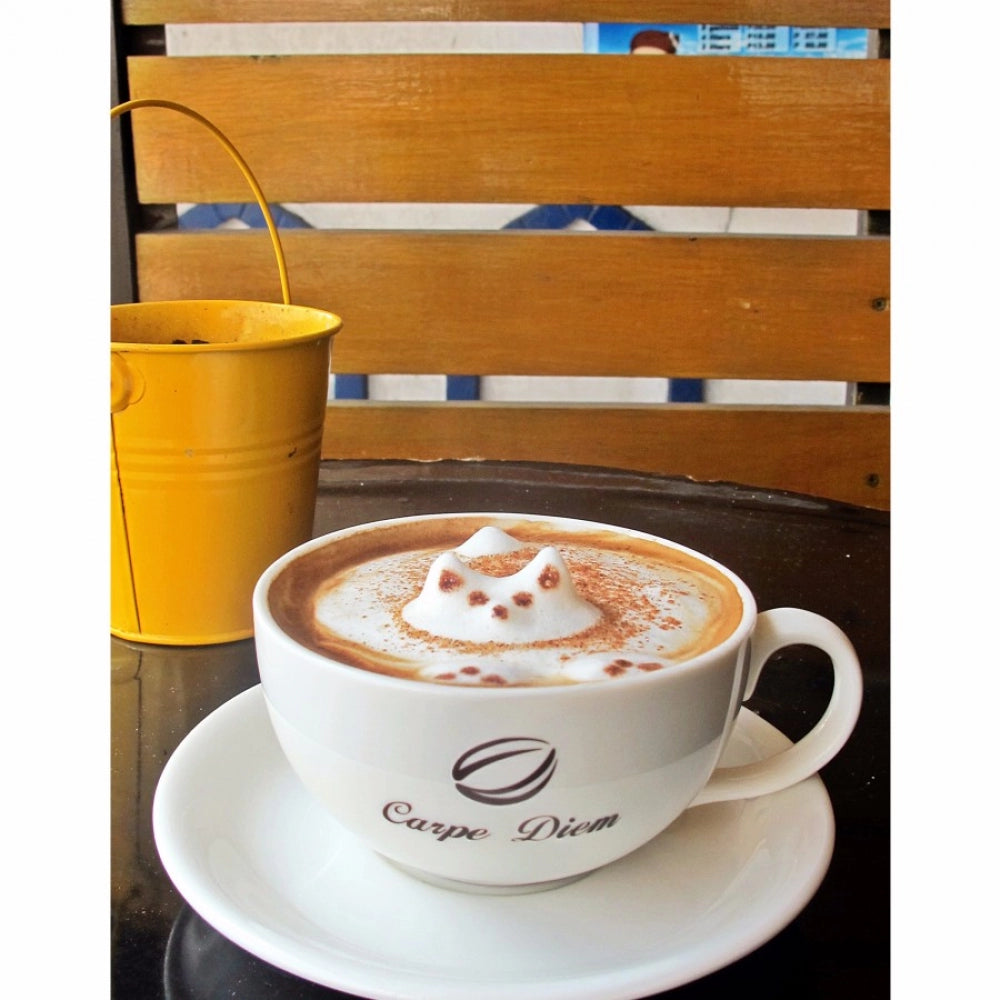Cream coffee cup-themed mobile case cover, high-quality & lightweight, protects phone from scratches & bumps