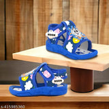 Canvas and rubber Kids' printed net whistle sound music walking sandals, ideal for boys aged 0-24 months (India origin)