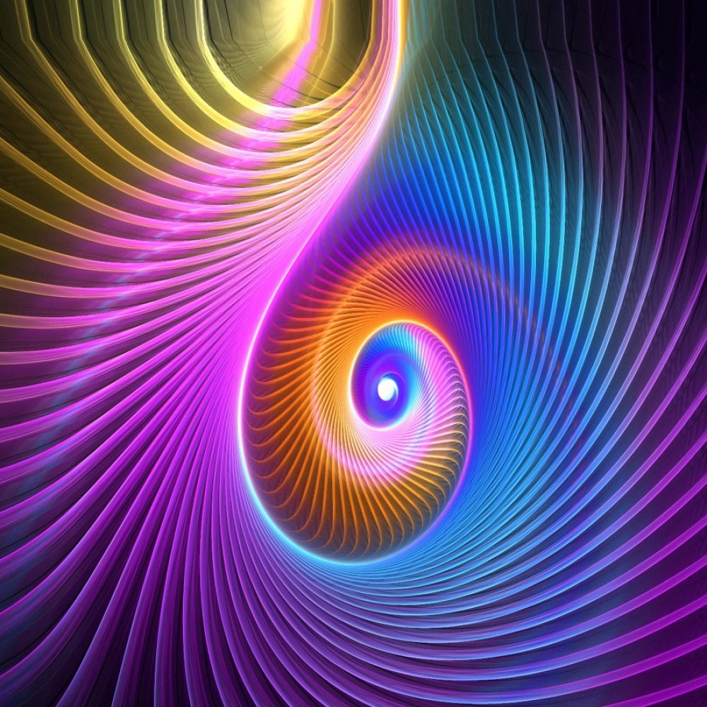 Peacock-colored illusions mobile case, lightweight and durable, compatible with all phone models