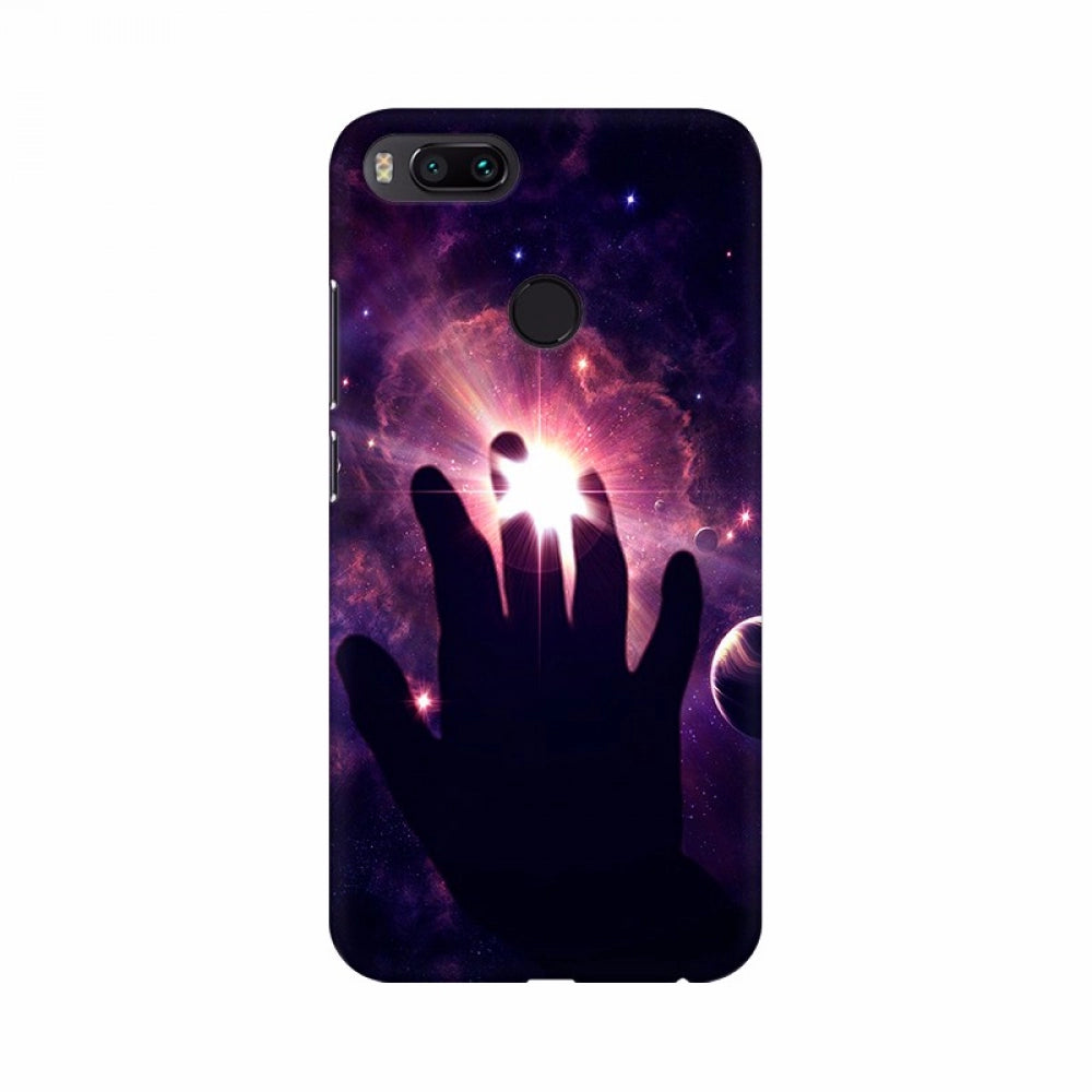 Space-themed mobile case for right-handed use, 100% new and high-quality, lightweight design for all phone models protection