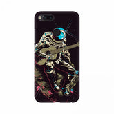Black music illustration mobile case cover, high-quality, lightweight, fits all phone models