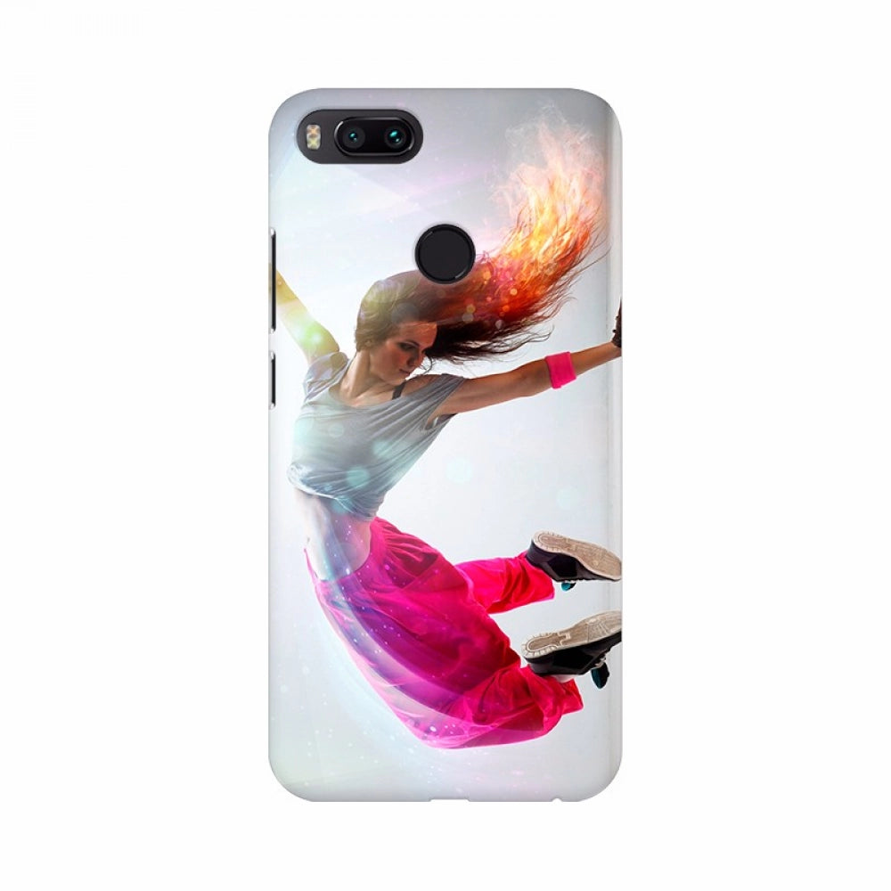 Colorful gymnastic-themed phone case for women, lightweight, fits all models, protective with shaped holes for easy access