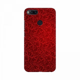 Red floral wallpaper mobile case, high-quality, lightweight, fits all phone models, protects from scratches and chips