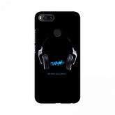 Black polycarbonate Music Lovers small quotes mobile case cover for all phones, lightweight and scratch-resistant