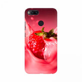 Strawberry milk shake background mobile case, 100% new, lightweight, high-quality protection for all phone models