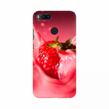 Strawberry milk shake background mobile case, 100% new, lightweight, high-quality protection for all phone models