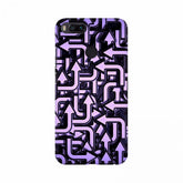 Purple color arrow design mobile case cover for all phone models, protects from scratches and chips