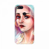 Pink girl painting mobile case cover, high-quality, lightweight, fits all phone models