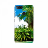 River scene with 100% new coconut tree-themed mobile case cover, lightweight and scratch-resistant for all phone models