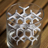 Glass polygon design mobile case cover, 100% new and high-quality, fits all phone models, scratch resistant