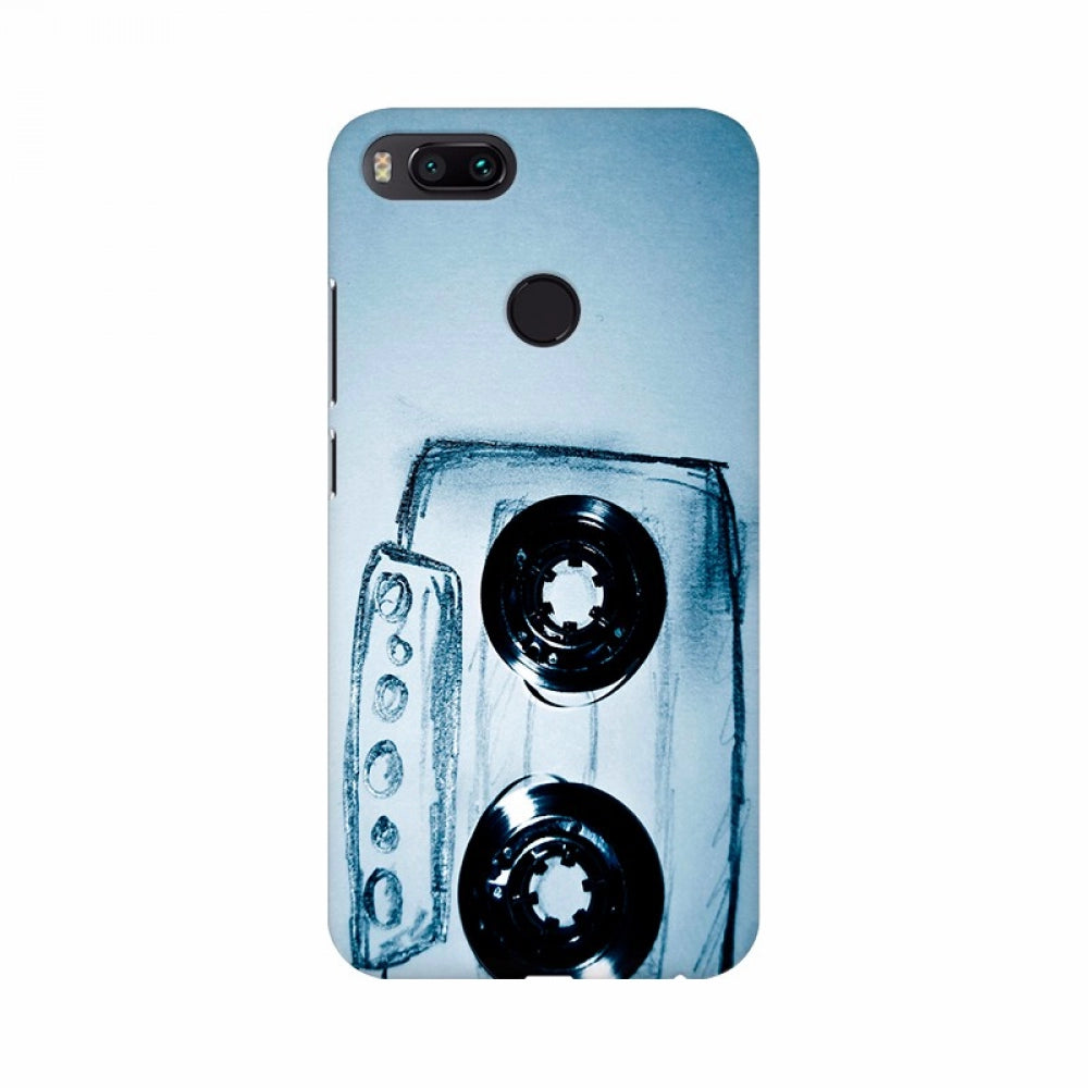 Abstract cassette-style mobile case cover for all phones, lightweight and durable, offers scratch protection