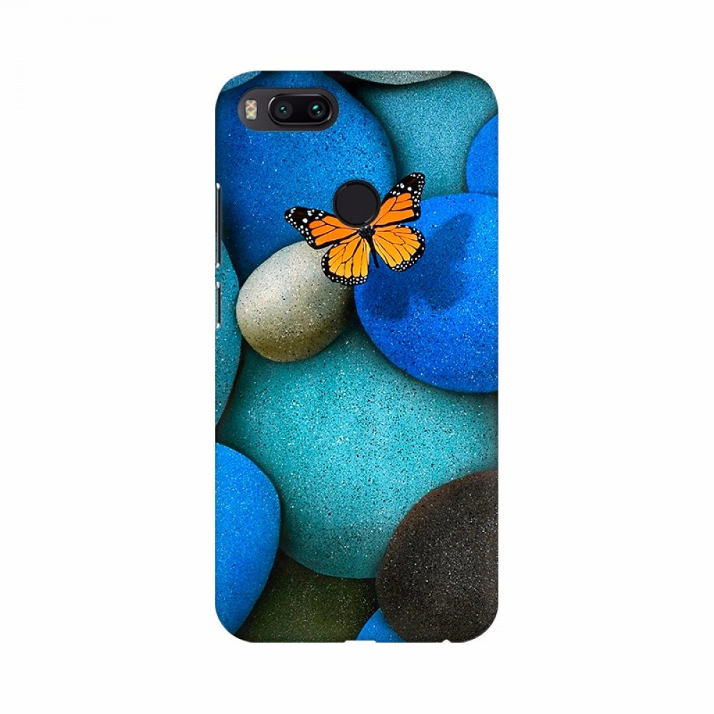 Colorful stones butterfly mobile case cover, lightweight and durable, fits all phone models for scratch protection