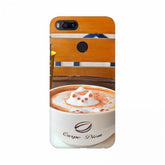Cream coffee cup pattern mobile case cover, lightweight and high-quality protection for all phones, perfectly shaped holes for access