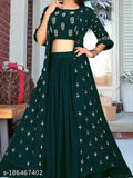 Fancy designer georgette top and bottom set, three-quarter sleeves, S-XXL sizes, Indian origin
