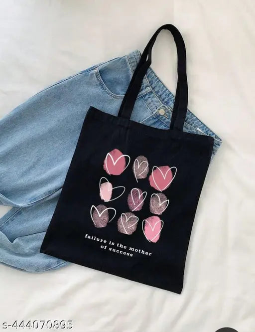 Rubicorn canvas tote bag for college girls, free-size printed net design with zip compartment