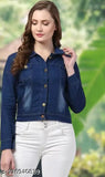 Comfortable denim jacket, self-design, full sleeves, fashionable for women
