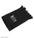 Black cotton solid pattern throw, 50 x 60 inch for cozy home decor