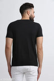 Trond Men's solid cotton blend half sleeve Henley, perfect for casual style (S-XXL)