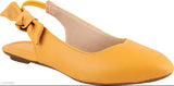 Synthetic point bow bellie for casual wear, solid design in various sizes (IND-3 to IND-9), Indian origin