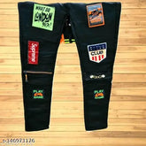 Black premium denim slim fit jeans for men, lightweight and stretchable with breathability, available in sizes 26, 28, 30 (w:26in, l:39in), made in India