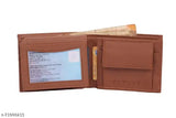 Tan faux leather formal wallet for girls, regular size with 5 card slots, special price
