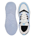Light blue synthetic sneakers for men, trendy casual style with lace closure, suitable for casual occasions, UK/IND size 6, US size 7, EUR size 40