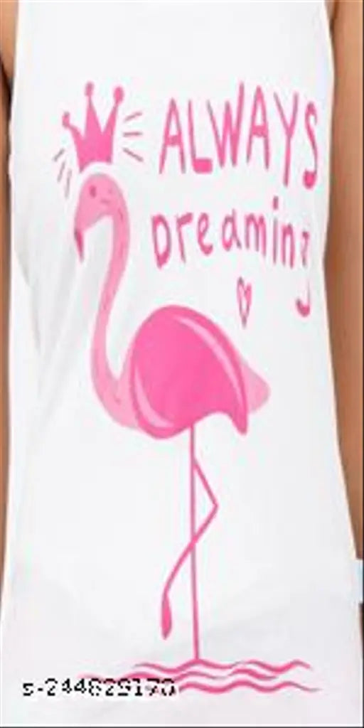 White cotton ladies' tank top and shorts set with printed net pattern, perfect for lounge and casual wear, featuring breathable, comfortable, and moisture-wicking material from India