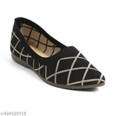 Synthetic slip-on ballerinas for women and girls, featuring casual bellies with Thermoplastic Rubber soles for comfort and durability
