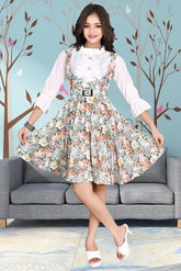 Black, Yellow, Blue kids cotton partywear frock & dresses combo (3-4yrs, 4-5yrs, embellished net, single pack)