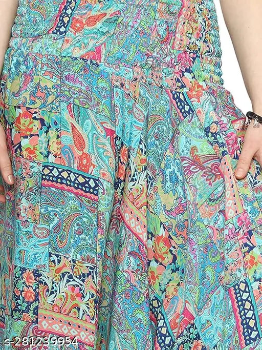 Solid art silk Bohemian Harem Pants, printed net design, stretchy and comfy yoga pants from India