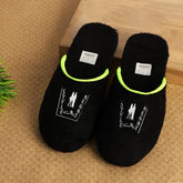 Black synthetic sliders for men by Style Height, perfect for casual occasions