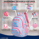 Sky blue polyester net Tinytot backpack, stylish and trendy, ideal for school/college travel, water-resistant, free size (30cm x 40cm), durable and from India
