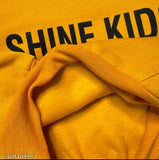 Soft cotton Kids Winter Fleece hoodie jacket, printed pattern for warmth and style, size 6-12 months, made in India