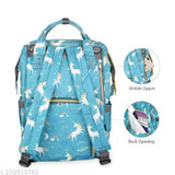 Unicorn-themed kidsify diaper backpack, water-resistant polyester bag for moms travel, spacious and multi-functional