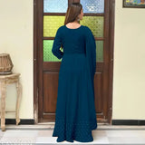 Rayon embellished kurti with net dupatta for women - Indian printed fashion wear for functions and daily life, sizes M-5XL