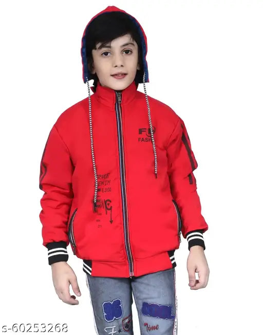 Boys Pink Georgette Winter Jacket Pack of 1 - Soft, water-resistant, non-toxic & breathable coat for kids aged 2-9 years