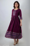 Rayon print kurti, three-quarter sleeves, Indian traditional women's clothing