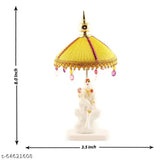 Marble & polyresin Sai Baba idol with chatri stand designs - Divine car dashboard statue, office decor, study table figurine. Premium quality, spiritual symbol for Pooja Mandir or home decor