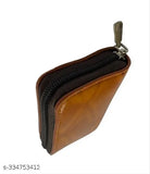 Solid faux leather, RFID-blocking horizontal cardholder for men. Five compartments, multiple card slots, and additional storage. Versatile and functional accessory