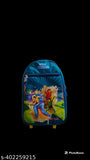 Blue polyester Indian Riders cricket trolley bag for kids, waterproof with 3 compartments, 30L, 18 inches