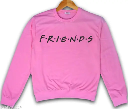 Yumto cotton blend printed sweatshirt for kids, ideal for light winter. Long sleeves, sizes 7-8 years (bust 15in, length 19in), 9-10 years (bust 16in, length 20in), etc. Made in India