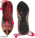 Gorgeous embellished canvas juttis & mojaris, Indian handcrafted footwear in various sizes