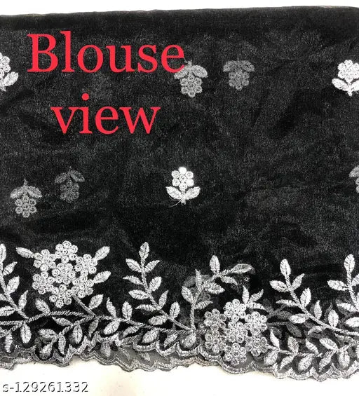 Rainbow chiffon sari with silver simitar, embellished blouse on display, Indian hand-loom fashion